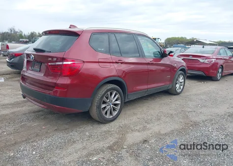 2013 BMW X3 xDrive28I from USA, damaged, VIN 5UXWX9C52D0A23322